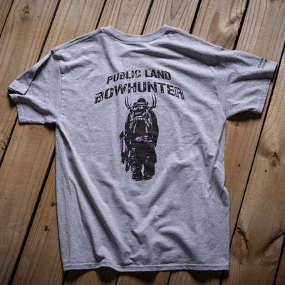 Public Land Bowhunter T-Shirt - Grey